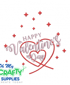 Happy Valentine's Day 11023 Embroidery Design