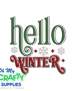Hello Winter 1215 Embroidery Design
