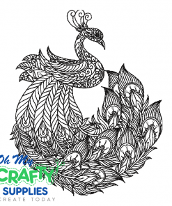 Henna Peacock 1523 Embroidery Design