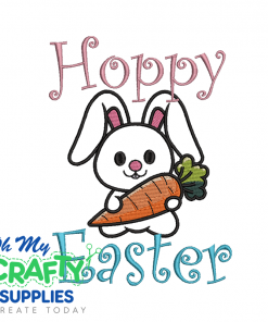 Hoppy Easter 124 Embroidery Design