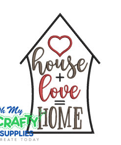 House Love Home 25 Embroidery Design