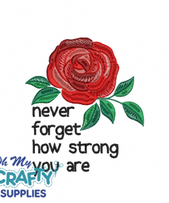 How Strong You Are 124 Embroidery Design