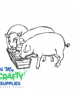 Hungry Pigs 815 Embroidery Design