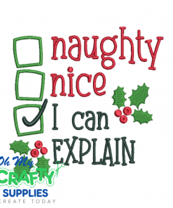 I Can Explain 106 Embroidery Design