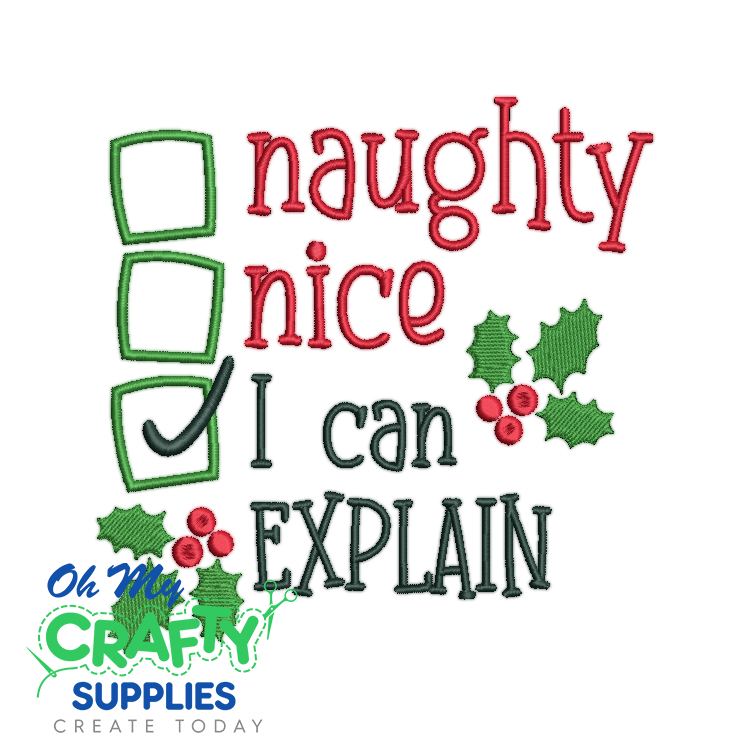 I Can Explain 106 Embroidery Design