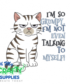 I'm So Grumpy Cat Embroidery Design