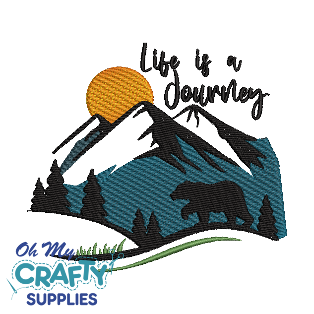 Journey Bear 1230 Embroidery Design