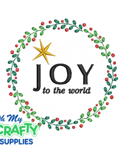 Joy To The World 1019 Embroidery Design