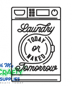 Laundry Today 25 Embroidery Design