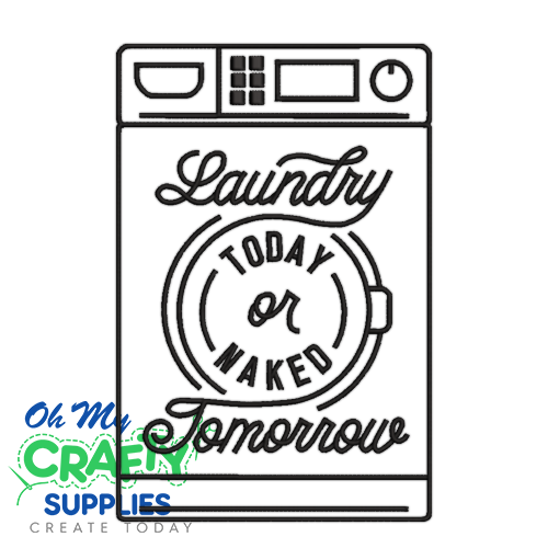 Laundry Today 25 Embroidery Design