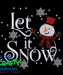 Let It Snow 1123 Embroidery Design