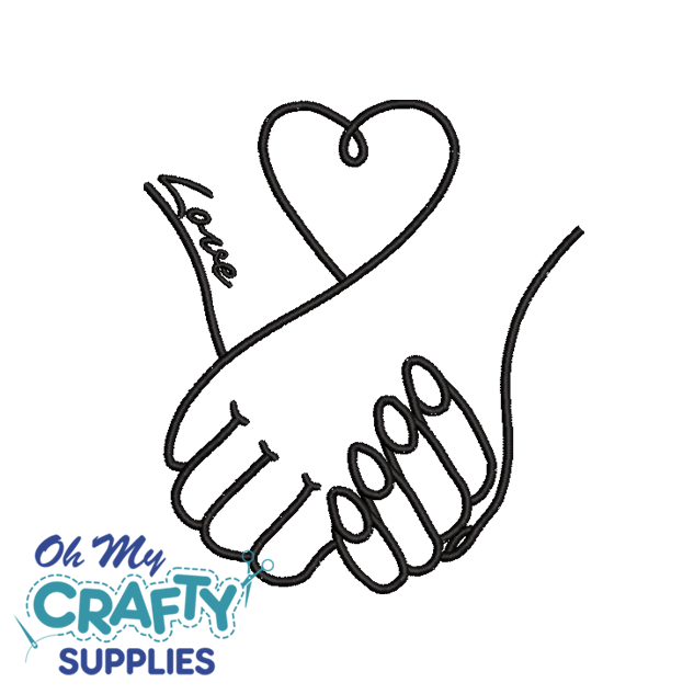 Love Hands 11622 Embroidery Design
