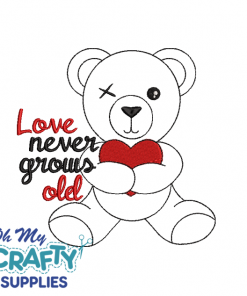 Love Never Grows Old Embroidery Design