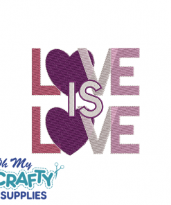 Love Is Love 11122 Embroidery Design