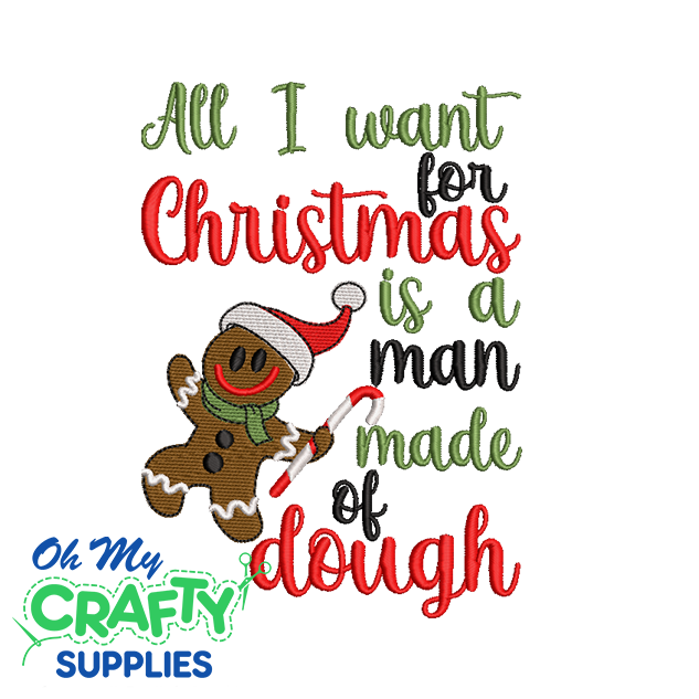 Man of Dough 107 Embroidery Design