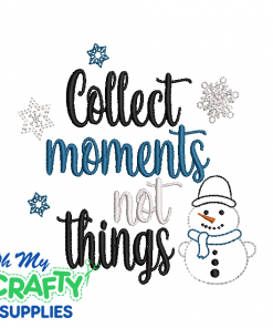 Moments Snowman 107 Embroidery Design
