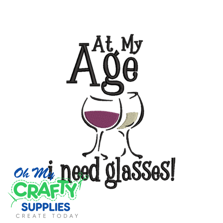 Need Glasses 911 Embroidery Design