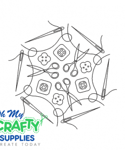 Needle and Threads Embroidery Design