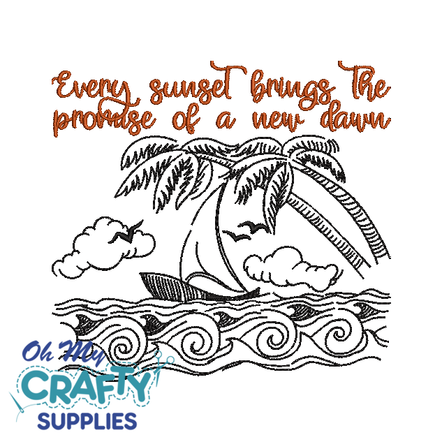 New Dawn Ship 41222 Embroidery Design