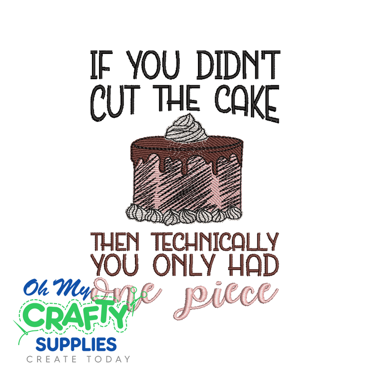 One Piece Of Cake 68 Embroidery Design