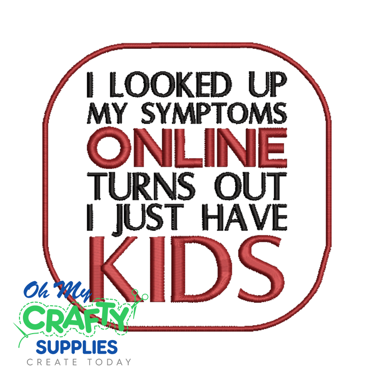 Online Symptoms 1128 Embroidery Design