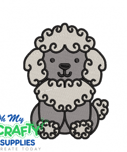 Poodle Solid Stitch 81 Embroidery Design