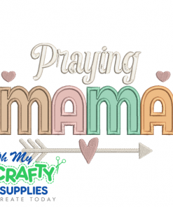 Praying MAMA 1113 Applique Embroidery Design