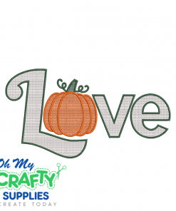 Love Pumpkin 9423 Embroidery Design