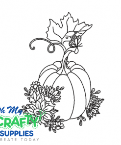 Pumpkin Sketch 922 Embroidery Design