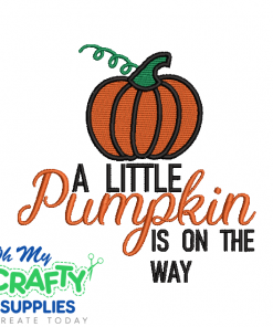 Pumpkin On The Way 815 Embroidery Design