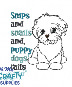 Puppy Dogs' Tails 1922 Embroidery Design