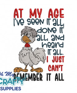 Remember It All 529 Embroidery Design