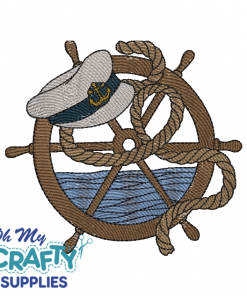 Sailor Ship Wheel 42922 Embroidery Design