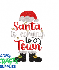 Santa to Town 107 Embroidery Design