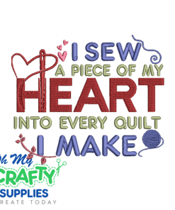 Sew A Piece 523 Embroidery Applique Design