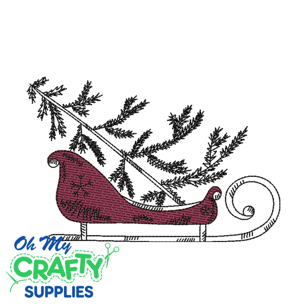 Sketch Sled 108 Embroidery Design