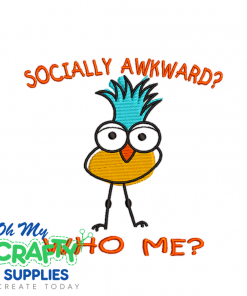 Socially Awkward 530 Embroidery Design