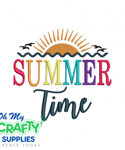 Summer Time 66 Embroidery Design