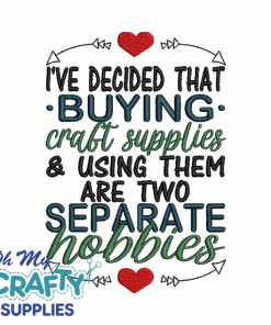Two Separate Hobbies 6122 Embroidery Design