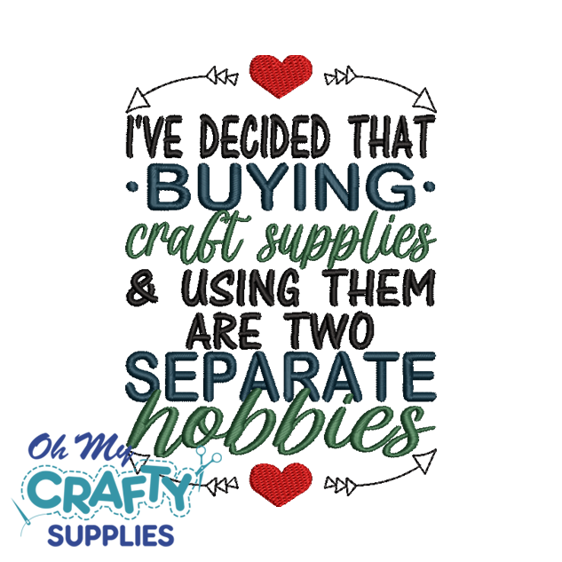 Two Separate Hobbies 6122 Embroidery Design