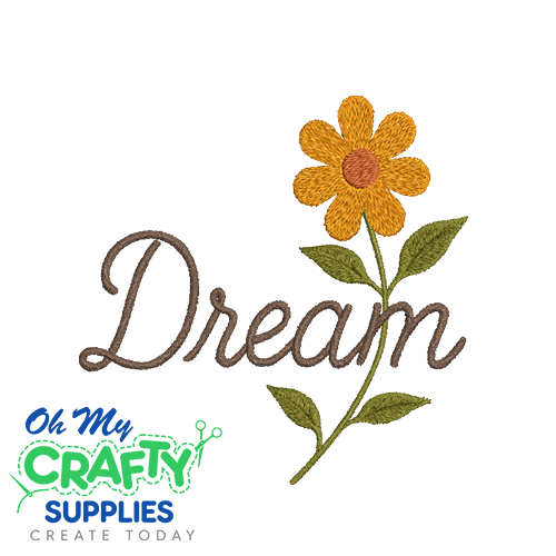 Vintage Stitch Dream Flower Embroidery Design