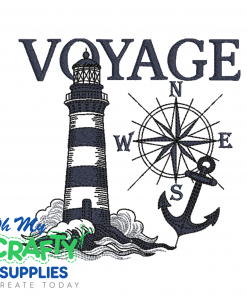 Voyage Lighthouse Sketch Embroidery Design