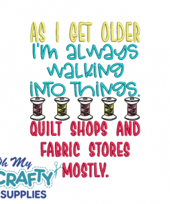 Walking Into Things 529 Embroidery Design