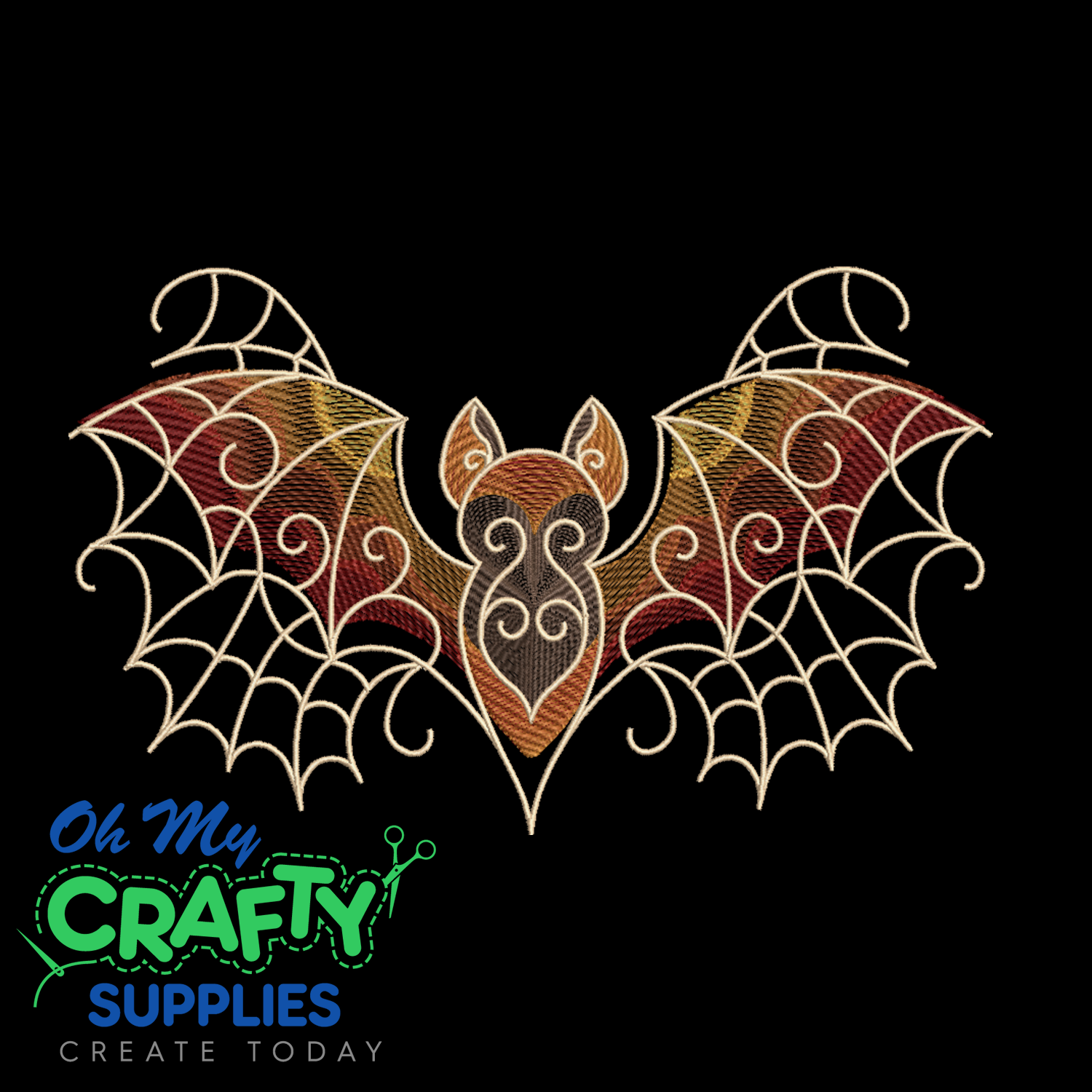 Web of Shadows Embroidery Design