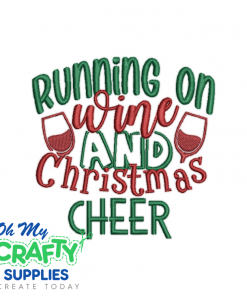 Wine and Christmas Cheer 1019 Embroidery Design