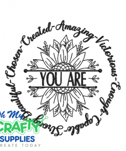 You Are Embroidery Design