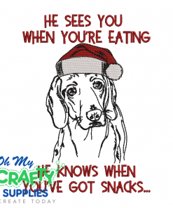 You've Got Snacks 1213 Embroidery Design