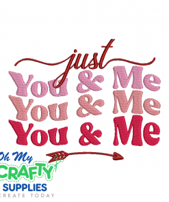 Just You and Me 1231 Embroidery Design