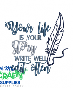 Your Life Your Story 73122 Embroidery Design
