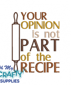 Your Opinion 617 Embroidery Design